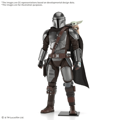 STAR WARS 1/12 The Mandalorian and Grogu Bandai Model Kit