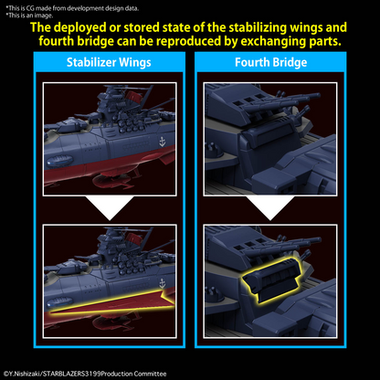 Space Battleship Yamato 3199 1/1000 Bandai Model Kit