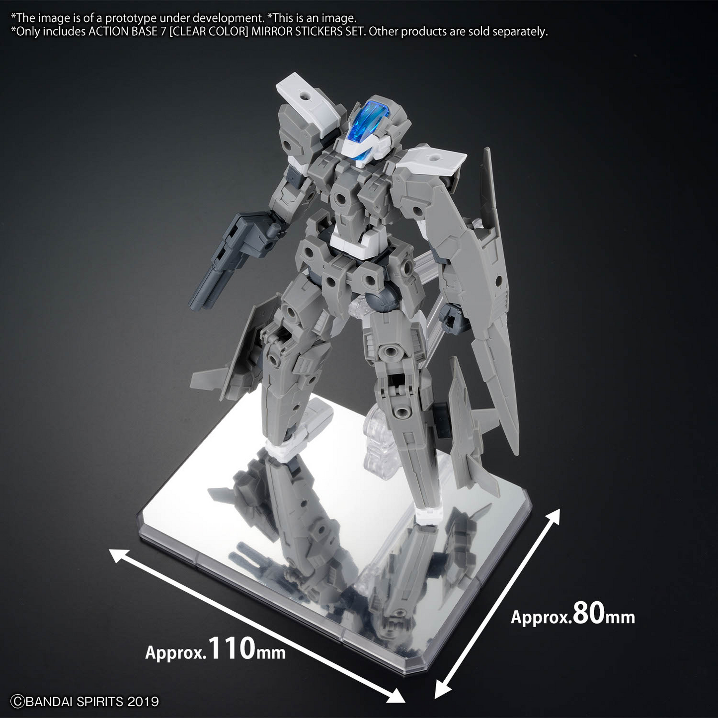 AB7 Action Base 7 [Clear Color] Mirror Stickers Set