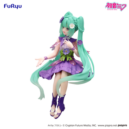 Hatsune Miku Noodle Stopper Figure Flower Fairy Cosmos Purple Color ver. FuRyu