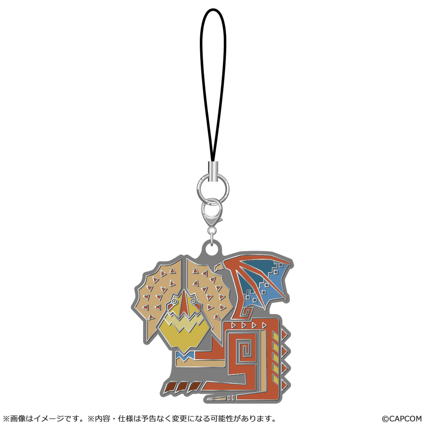 Monster Hunter Wilds Monster icon Metal Keychain CAPCOM