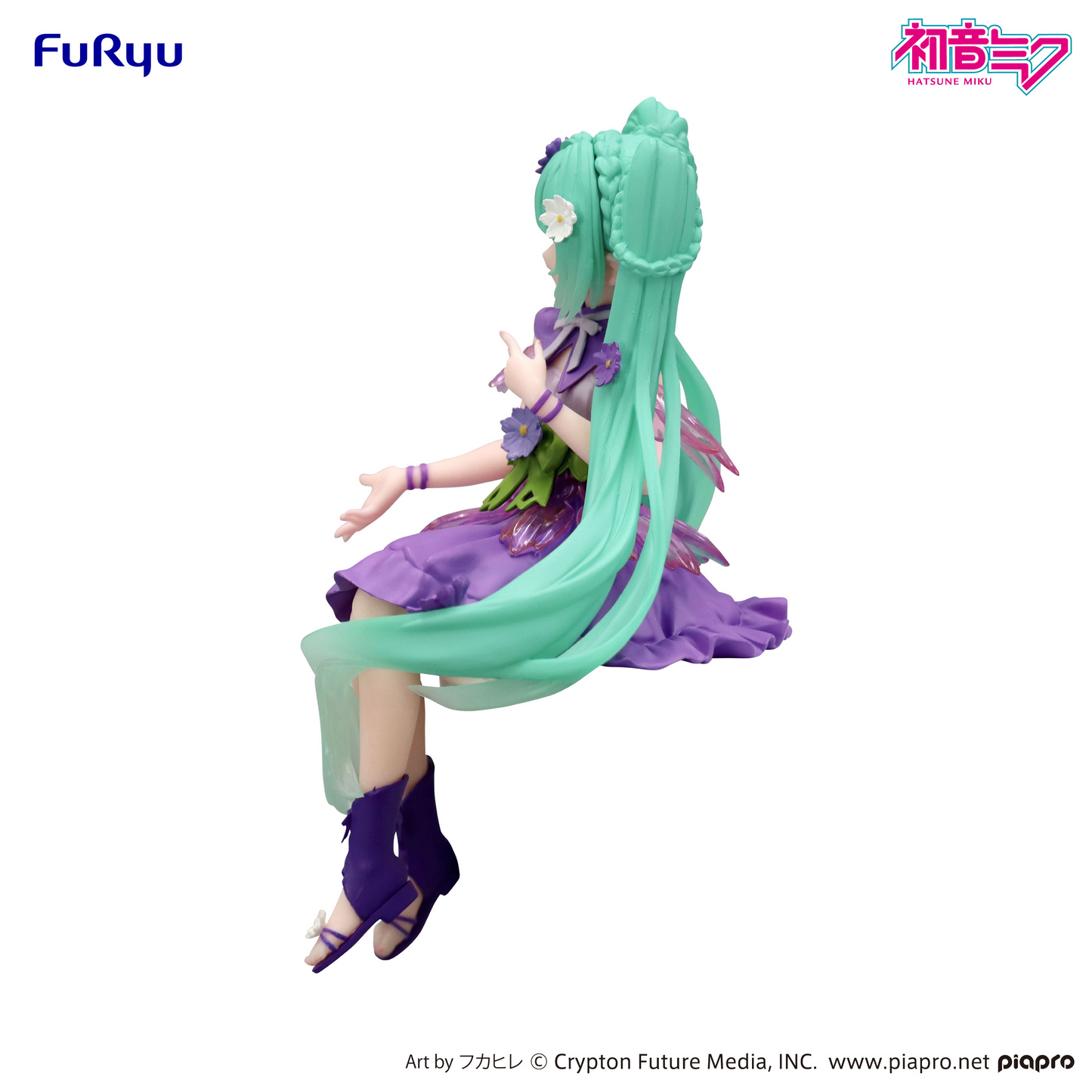 Hatsune Miku Noodle Stopper Figure Flower Fairy Cosmos Purple Color ver. FuRyu