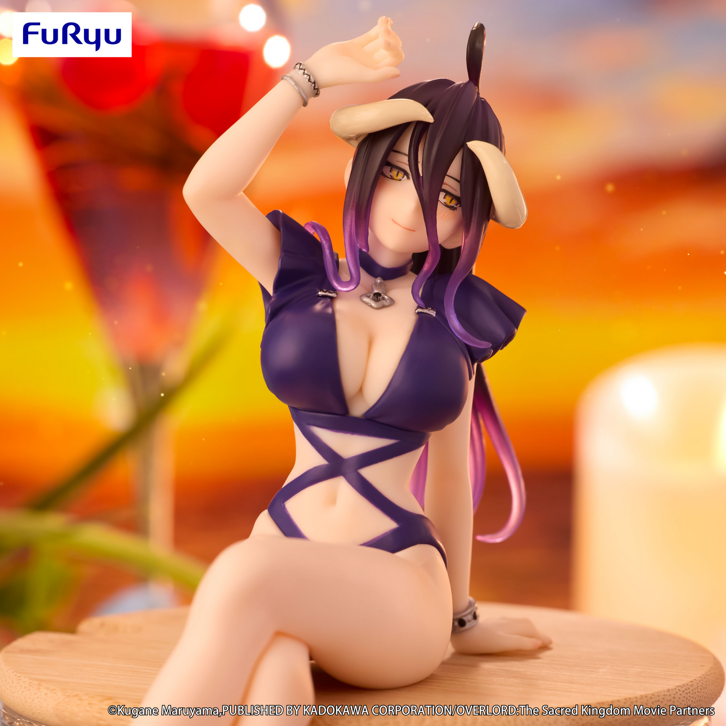 OVERLORD Noodle Stopper Figure Albedo Swimsuit Dark Purple Color ver.FuRyu