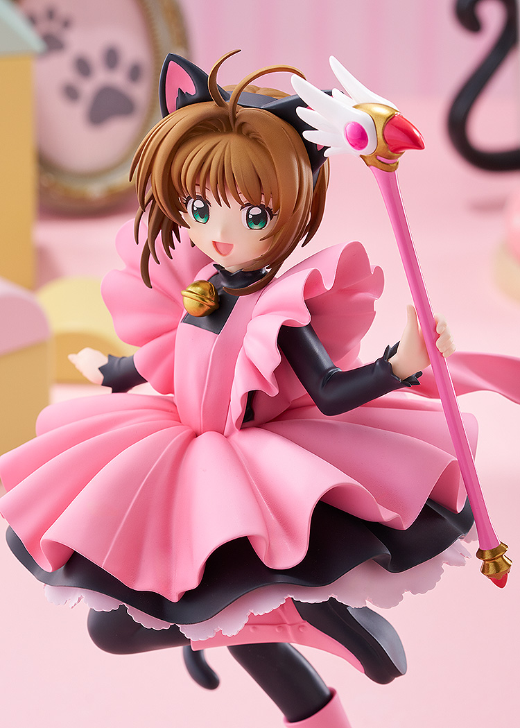 Card Captor Sakura POP UP PARADE Sakura Kinomoto: Black Cat Costume Ver. L Size GOOD SMILE COMPANY