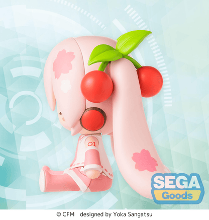 Hatsune Miku Series Chibi Figure Sakura Miku fuwa petit SEGA