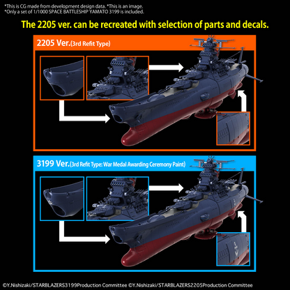 Space Battleship Yamato 3199 1/1000 Bandai Model Kit