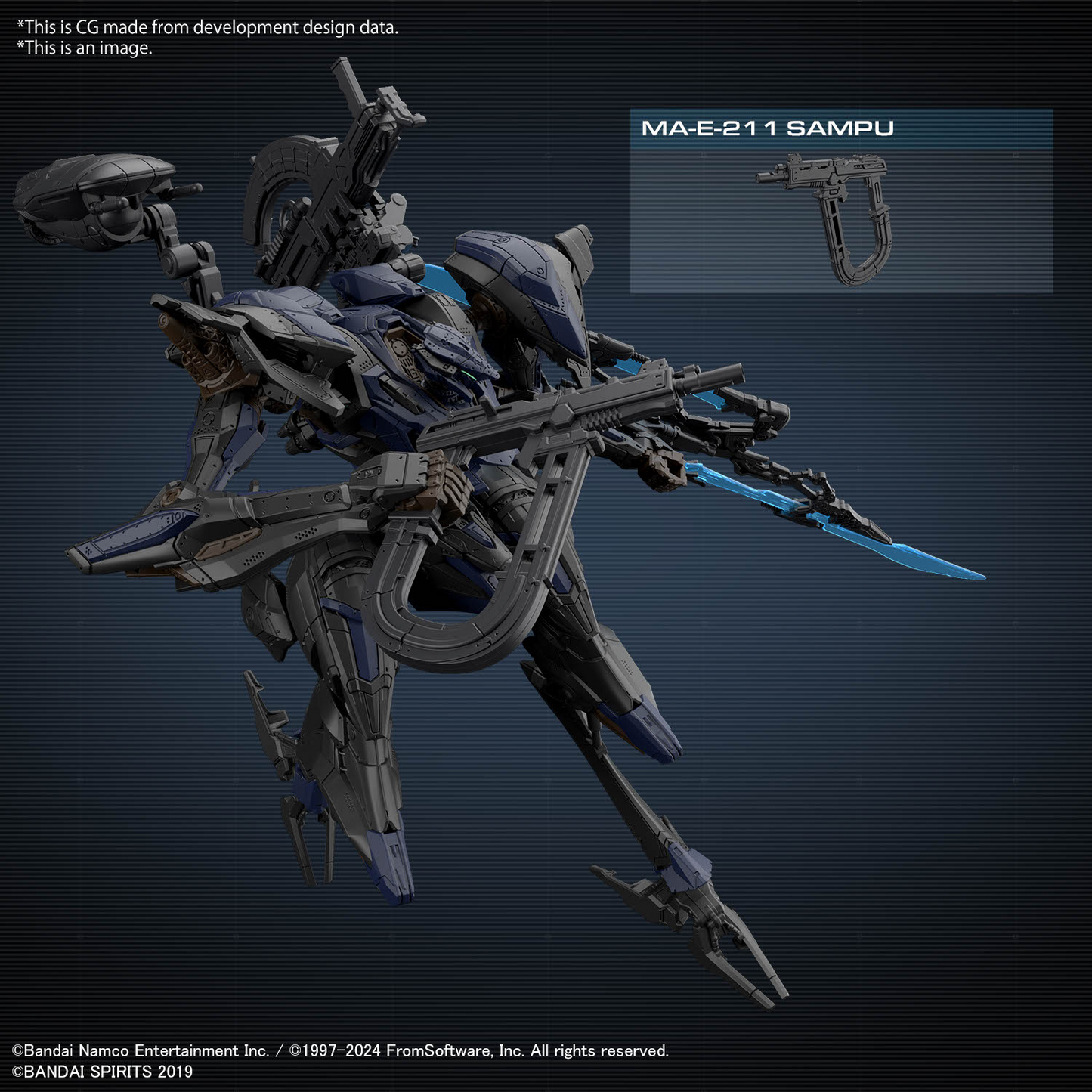 30MM 02 Armored Core VI Fires Of Rubicon Schneider Nachtreiher/40E Steel Haze