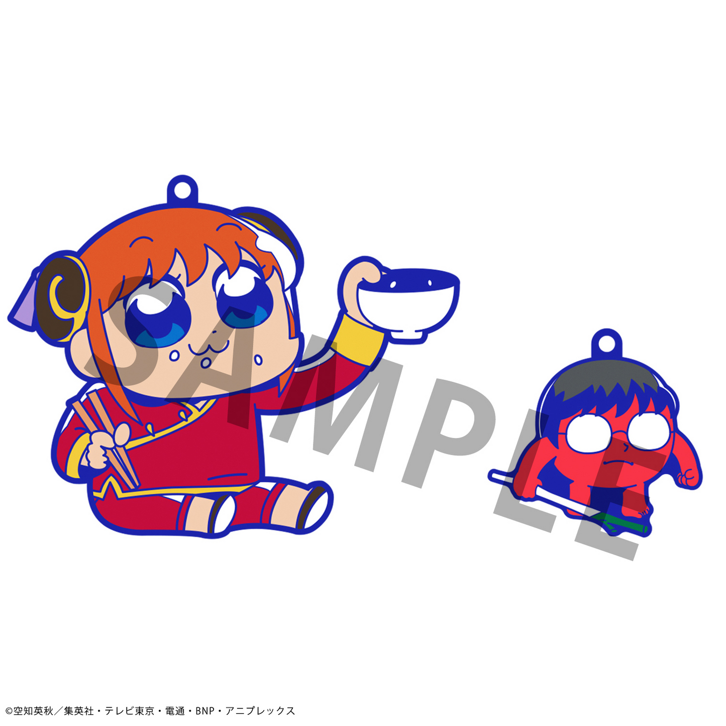 Gintama x Okawabukubu Gintama Oshanti Rubber Mascot MEGAHOUSE