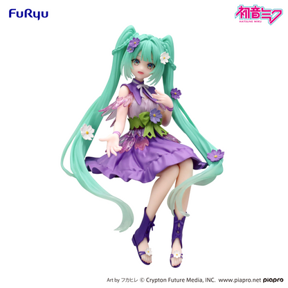 Hatsune Miku Noodle Stopper Figure Flower Fairy Cosmos Purple Color ver. FuRyu