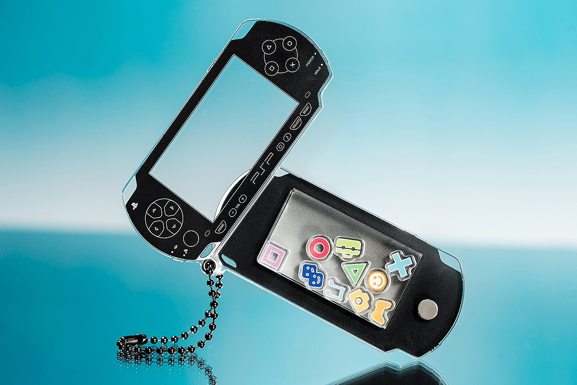 PSP™ (PlayStation™Portable) Rattle Acrylic Keychain: Black Ver.GOOD SMILE COMPANY