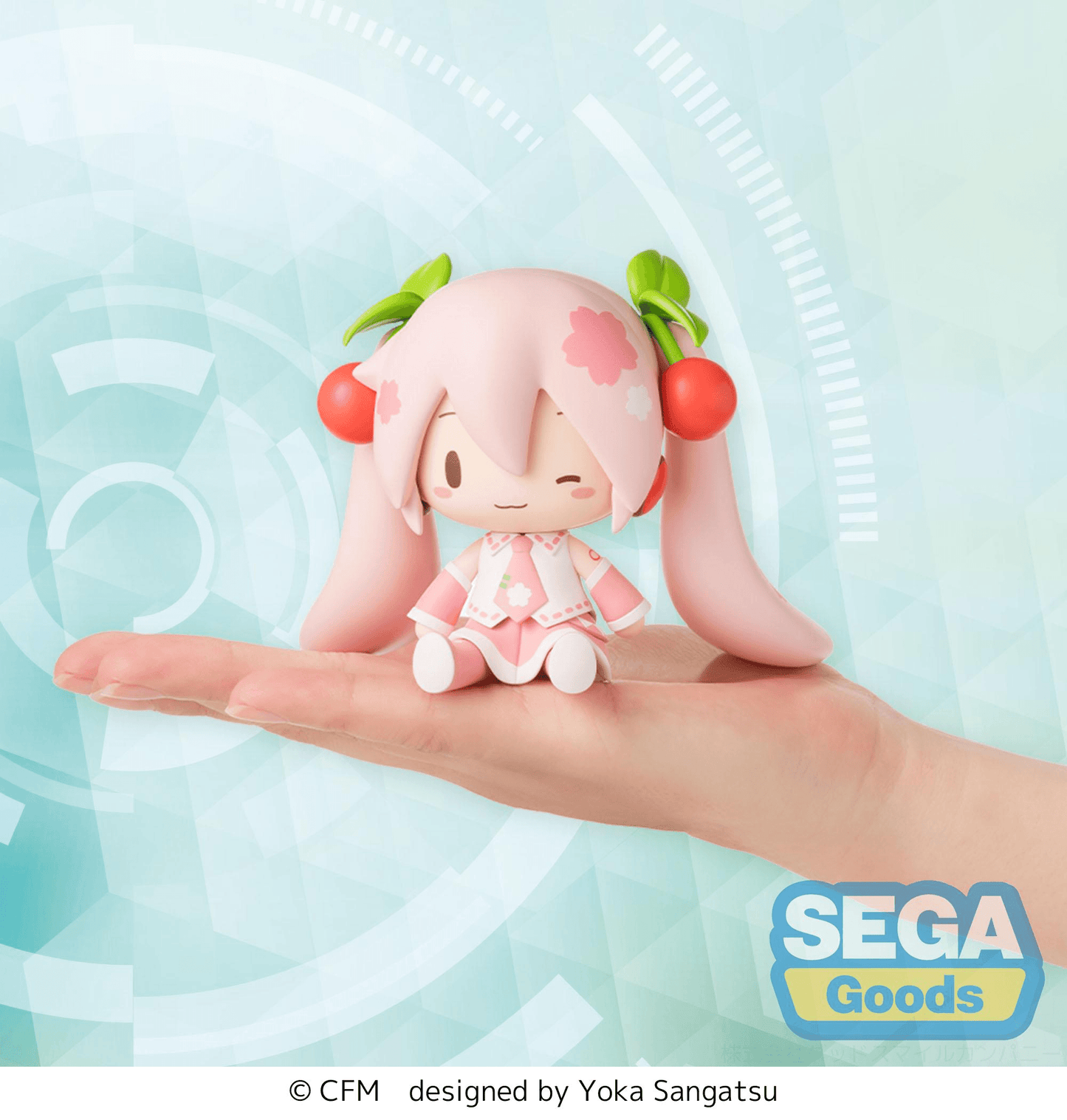 Hatsune Miku Series Chibi Figure Sakura Miku fuwa petit SEGA
