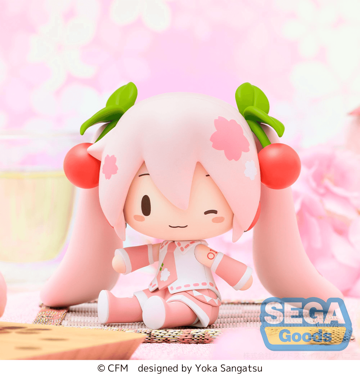 Hatsune Miku Series Chibi Figure Sakura Miku fuwa petit SEGA