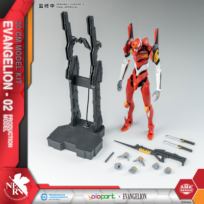 Neon Genesis Evangelion YOLOPARK EVANGELION : AMK Series EVA-02 PRODUCTION MODEL