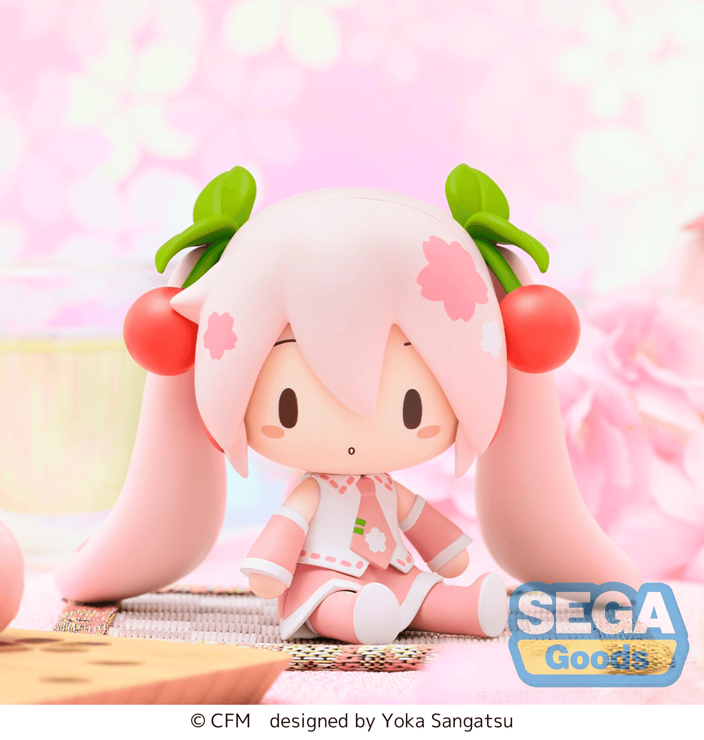 Hatsune Miku Series Chibi Figure Sakura Miku fuwa petit SEGA