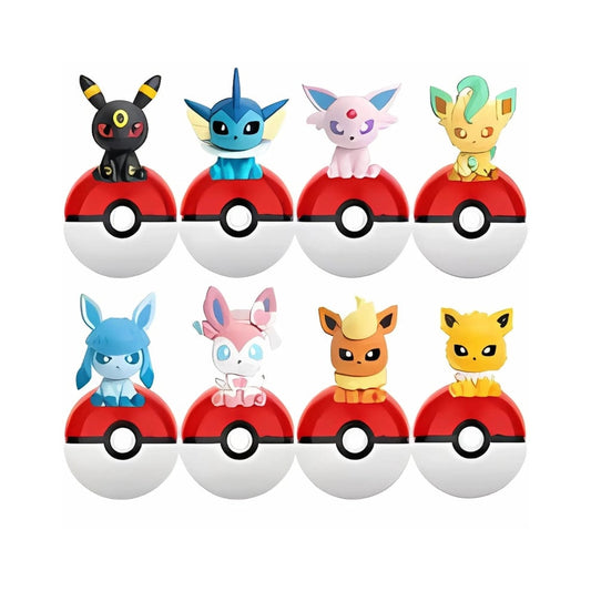 Pokémon Palmsize Wonders Mini Figures with Poké Balls Vol.2 eevee evolutions Funism