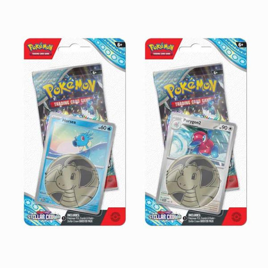 Pokémon TCG: Scarlet & Violet-Stellar Crown Checklane Blister 1 Booster Packs