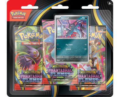 Pokémon TCG: Mega Evolution Phantasmal Flames 3 Pack Blister