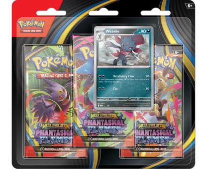 Pokémon TCG: Mega Evolution Phantasmal Flames 3 Pack Blister
