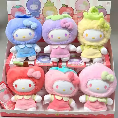 Hello Kitty Sanrio Fruity Paradise Series Plush Pendant Blind Box TOP TOY