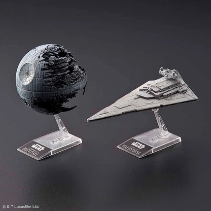 STAR WARS 1/2700000 Death Star II & 1/14500 Death Star Destroyer Bandai Model Kit