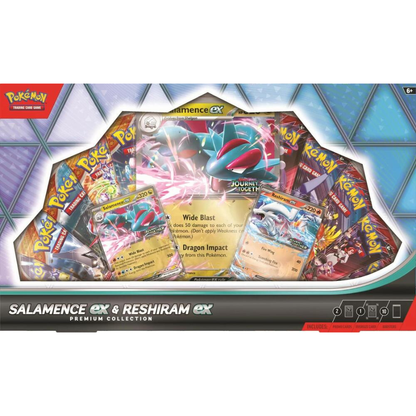 Pokémon TCG: Salamence ex & Reshiram ex Premium Collection 10 packs