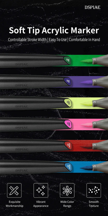 Dspiae Marker Pen Flourescent (5 Colors)