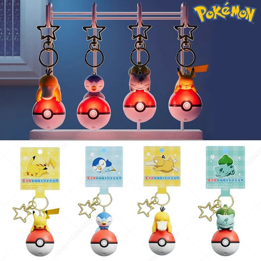 Pokémon Style Cute Series Light-Up Keychain LuminaToyz