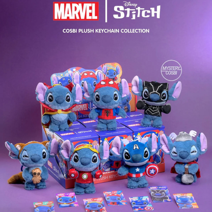 Marvel Stitch Cosbi Plush Keychain Collection Hot Toys Disney