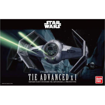 STAR WARS 1/72 TIE Advanced x1 Bandai Model Kit