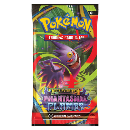 Pokémon TCG: Mega Evolution Phantasmal Flames Booster Pack (10 Cards)