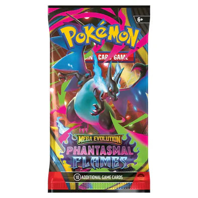 Pokémon TCG: Mega Evolution Phantasmal Flames Booster Pack (10 Cards)