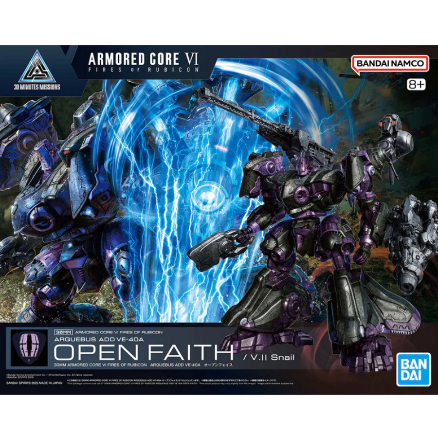30MM 07 Armored Core VI Fires Of Rubicon Arquebus ADD VE-40A Open Faith