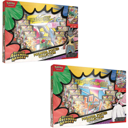Pokémon TCG: Mega Evolution Ascended Heroes Premium Poster Collection 10 packs