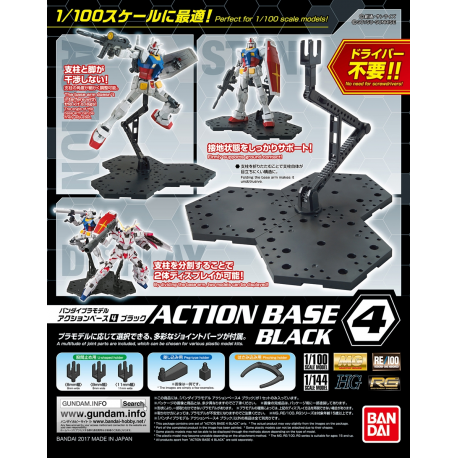 AB4 01 Action Base 4 Black 1/44 1/100