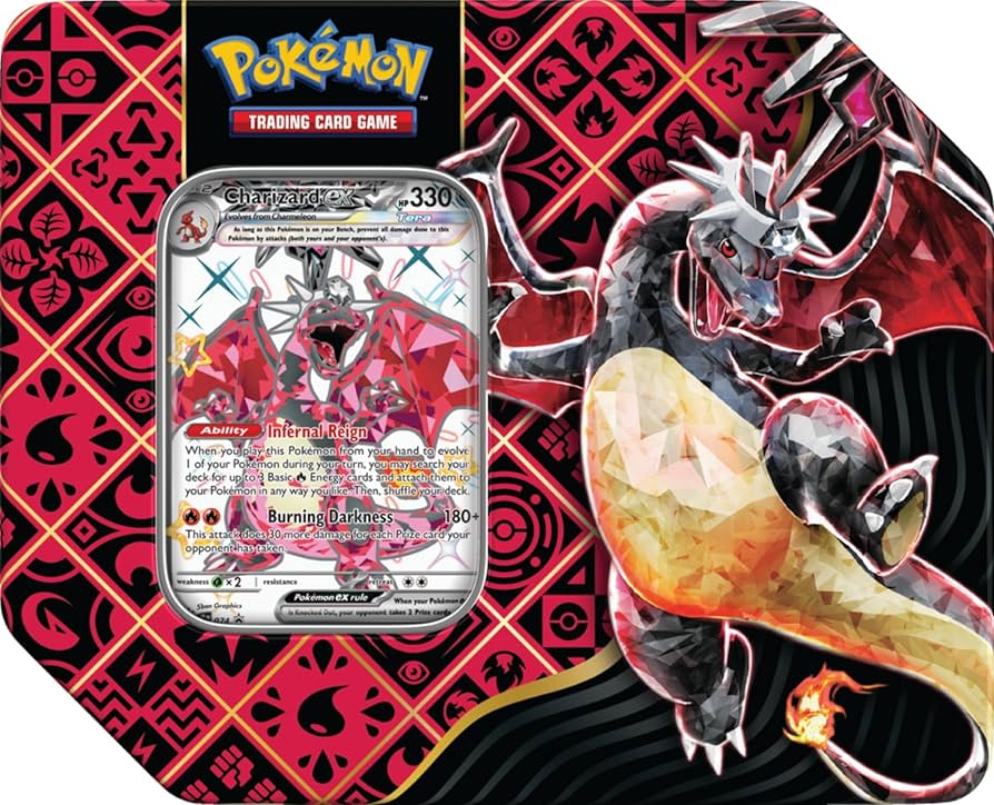 Pokémon TCG: Scarlet & Violet-Paldean Fates Tin (Shiny Charizard ex)