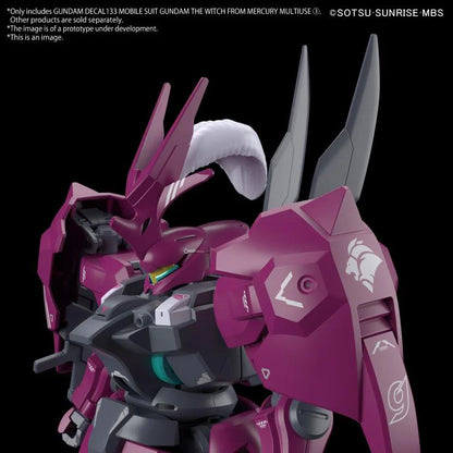 Gundam Decal Bandai GD 135 Mobile Suit Gundam the Witch from Mercury Multiuse 3