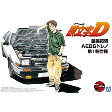 Aoshima 1/24 INITIAL D TAKUMI FUJIWARA 86 TRUENO COMICS VOL.1 VER.(Toyota)