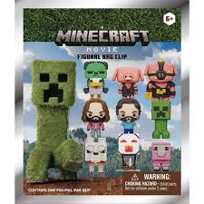 MINECRAFT MOVIE 3D FOAM BAG CLIP Monogram