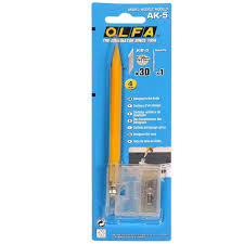 AK-5 OLFA Designer Graphic Art Knife w/ 30 blades