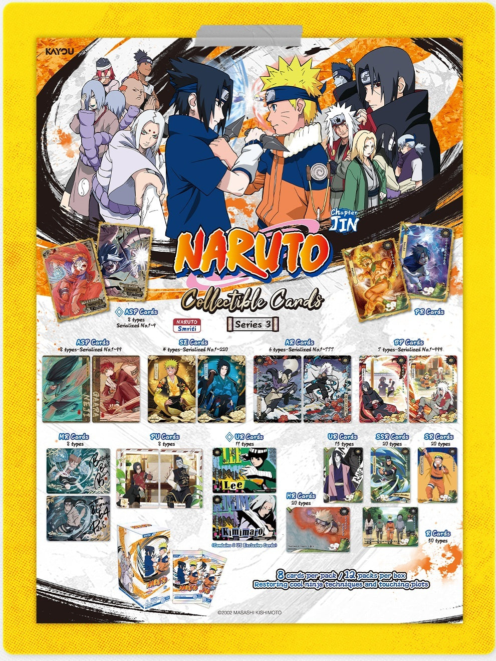 Naruto Smriti Collectible Cards Chapter Jin Series 3 Booster Pack