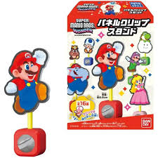 uper Mario Bros. Wonder Panel Clip Stand Bandai Shokugan