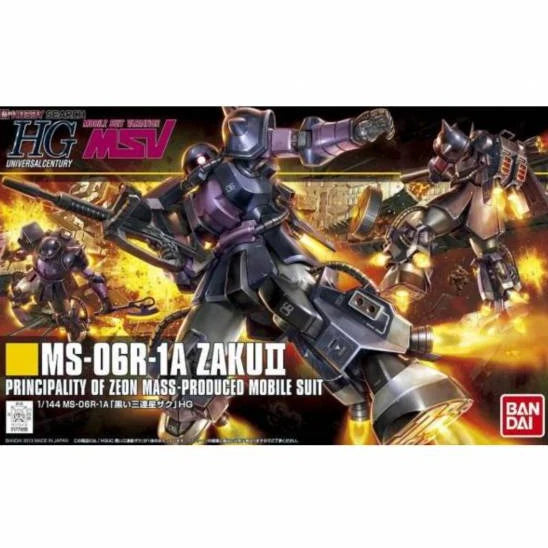 HGUC 151 MS-06R-1A Zaku II (Black Tri-Stars Custom)