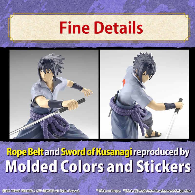 Entry Grade Naruto Bandai Uchiha Sasuke 3L
