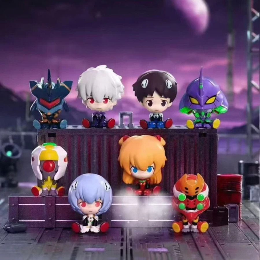 Neon Genesis Evangelion mini Sitting Moe Grain Blind Box TOP TOY