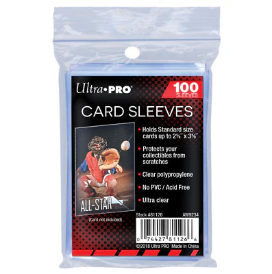 Ultra Pro Standard Soft Penny Card Sleeves 2-1/2" X 3-1/2" 100ct