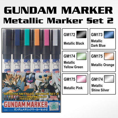 GMS125 Gundam Metallic Marker Set 2