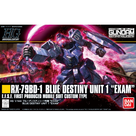 HGUC 207 RX-79BD-1 Blue Destiny Unit 1 EXAM