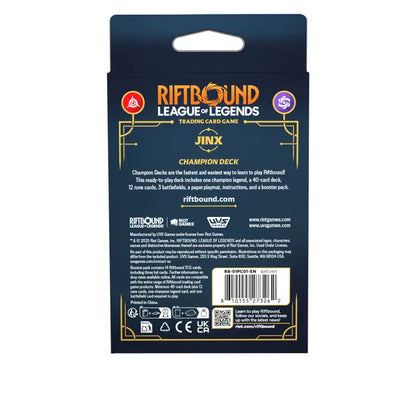 Riftbound League of Legends TCG Origins Champion Deck Jinx