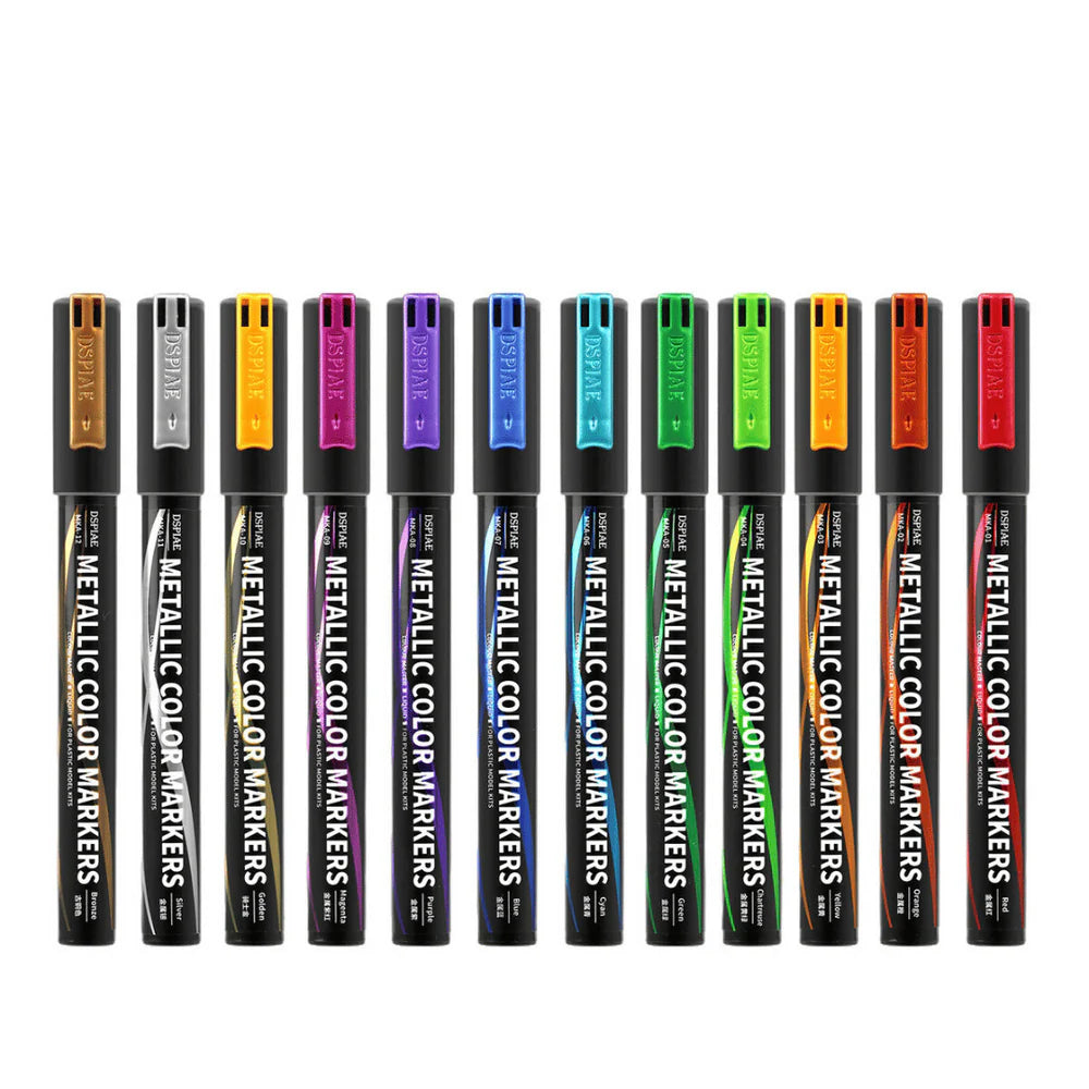 DSPIAE Super Metallic Color Markers (15 Colors)