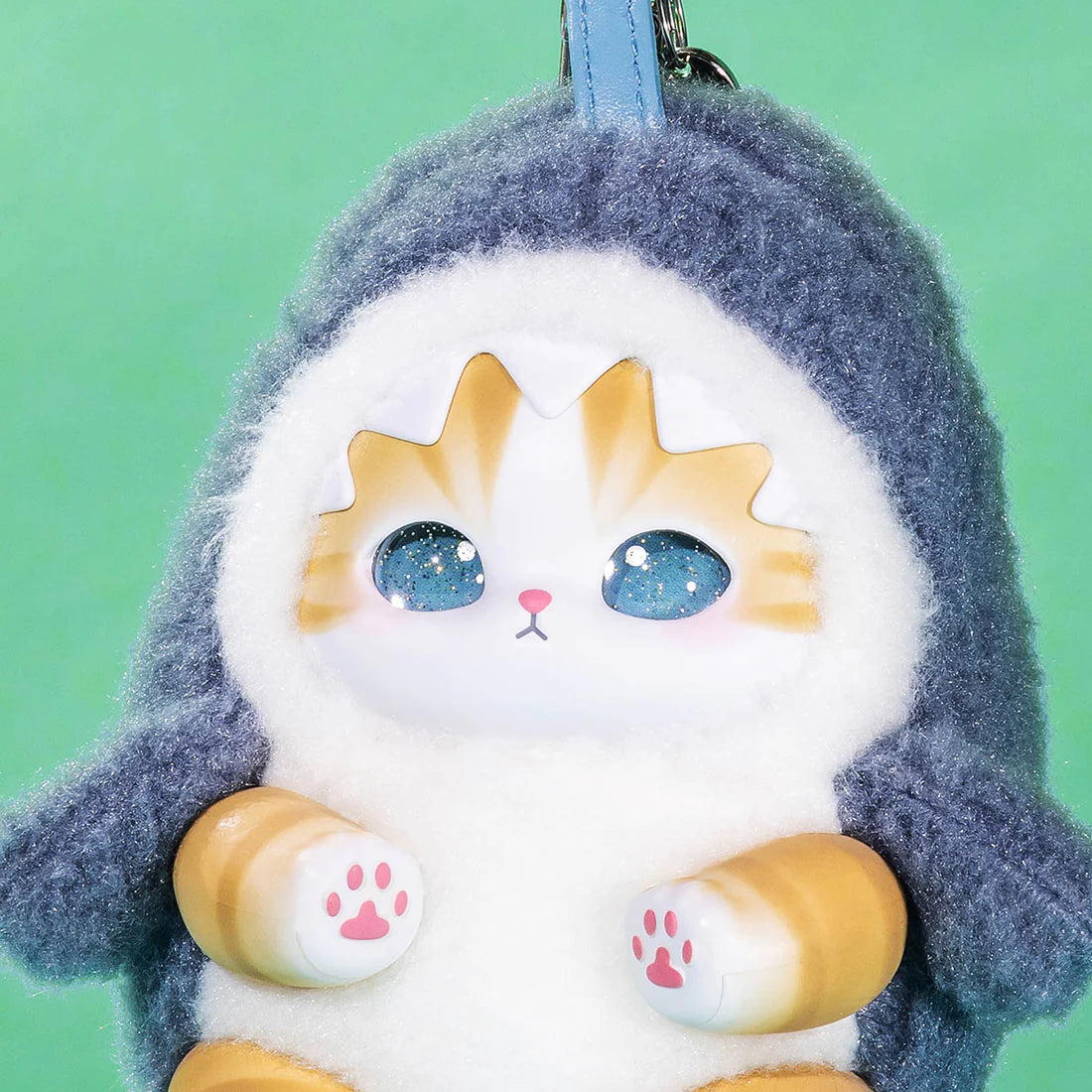 Mofusand Kiramekko Fluffy Kittens Vinyl Plush Keychain